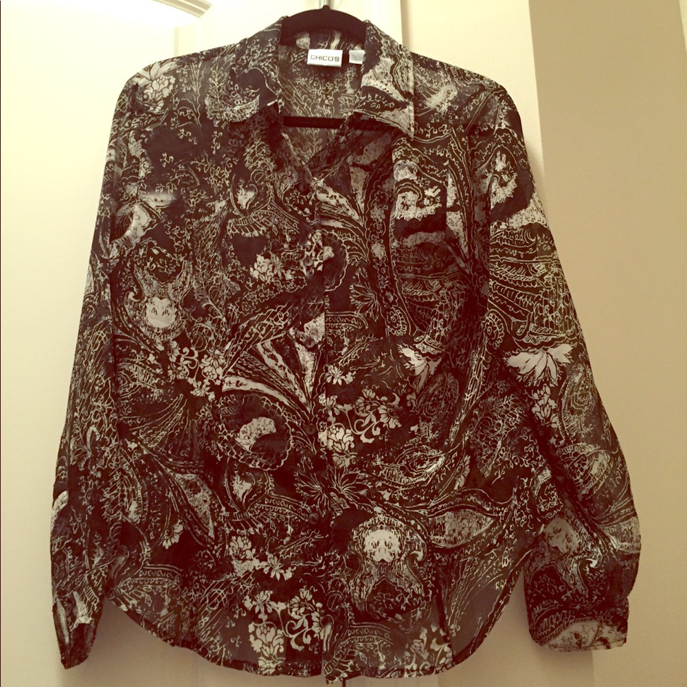 Chico’s sheer blouse